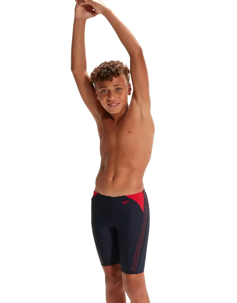 Speedo Boys Hyper Boom Splice Jammer Navy/Red-4